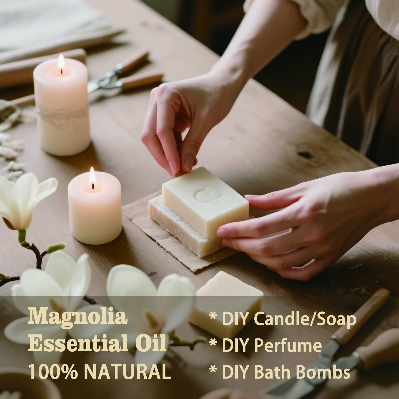 Mlynkl Magnolia: baño relajante con fragancia floral para casa
