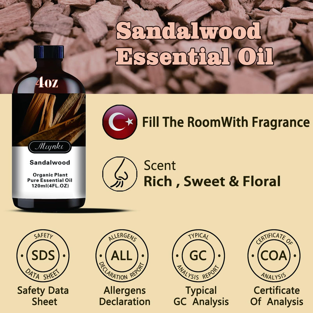 Mlynkl Sandalwood oil elevates home fragrance with subtle, inviting notes.