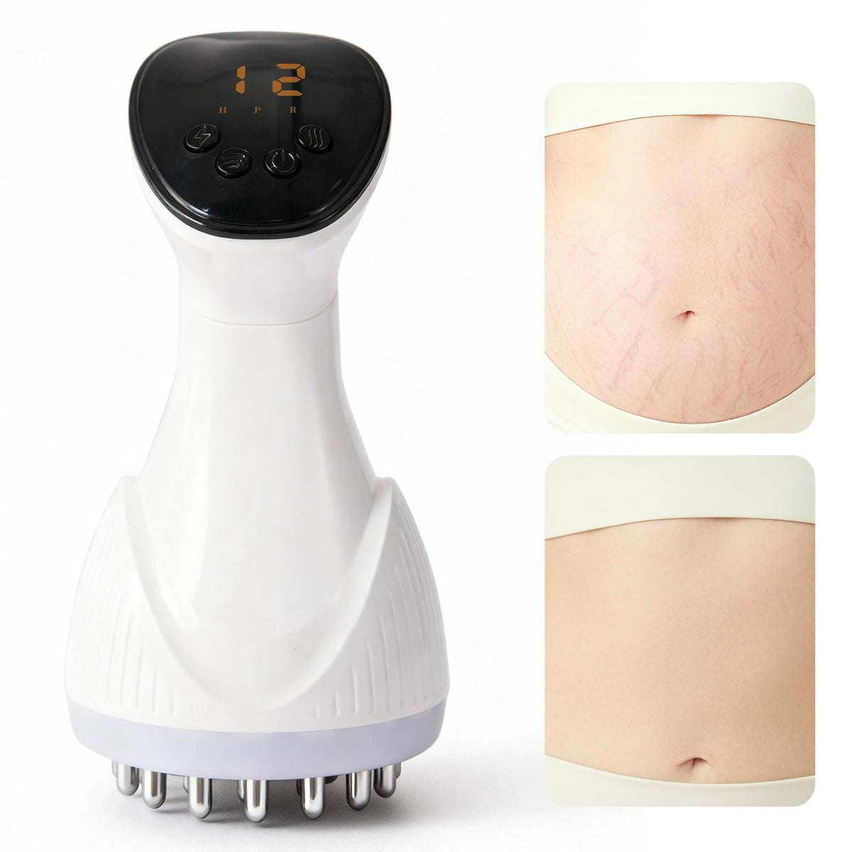 MMGJMP lymphatic drainage massager front view improves smoother legs and reduces puffiness.