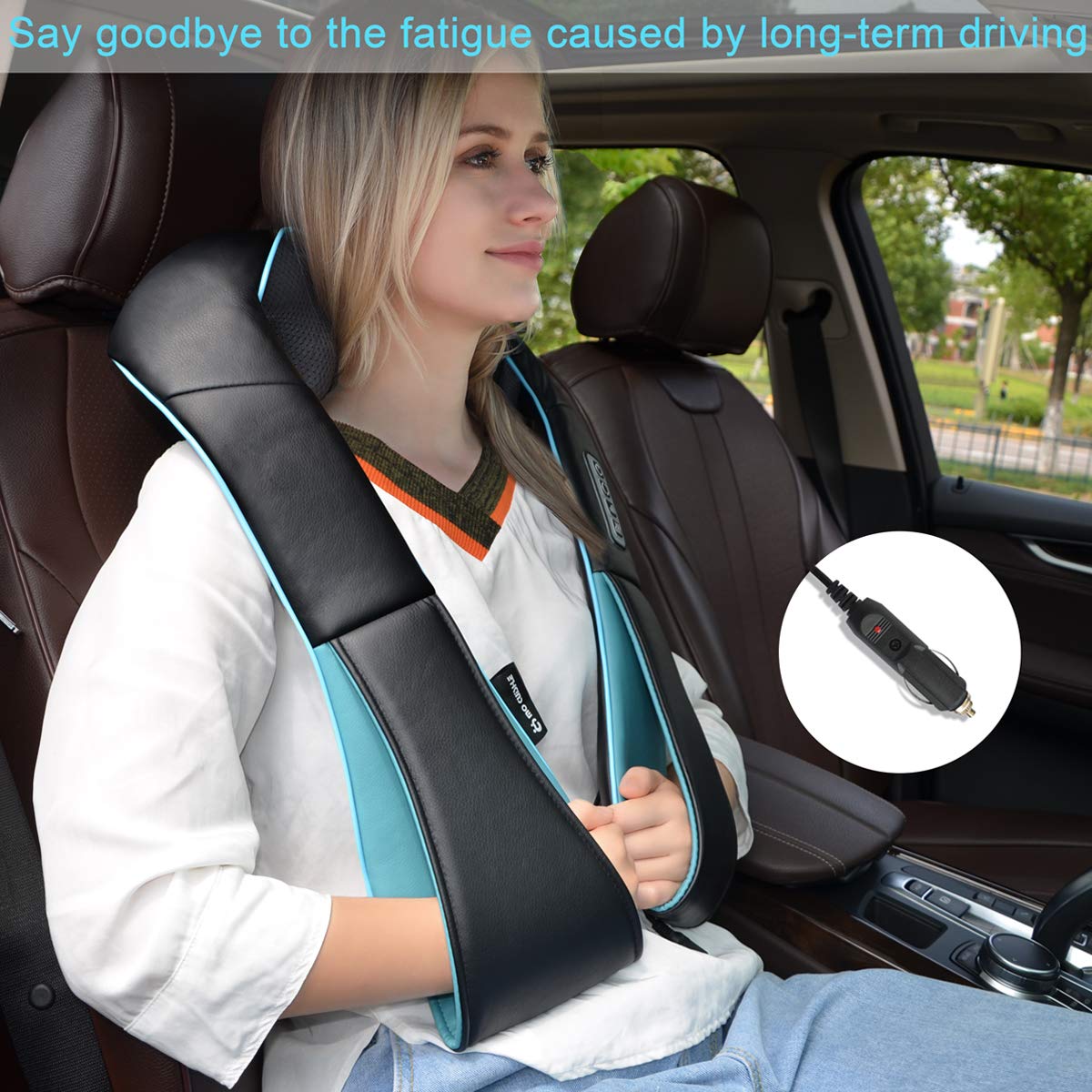 Mo Cuishle massager includes home adapter and car charger for versatility.
