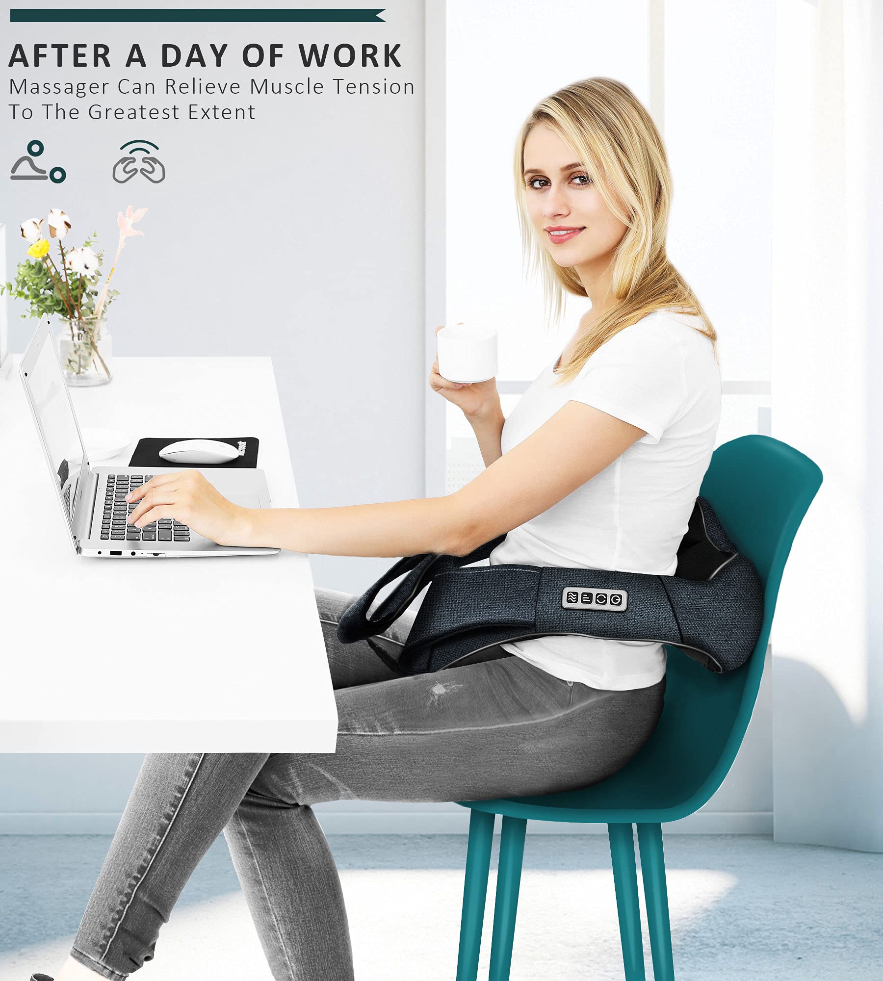 Mo Cuishle portable massage device for quick at-home relief.