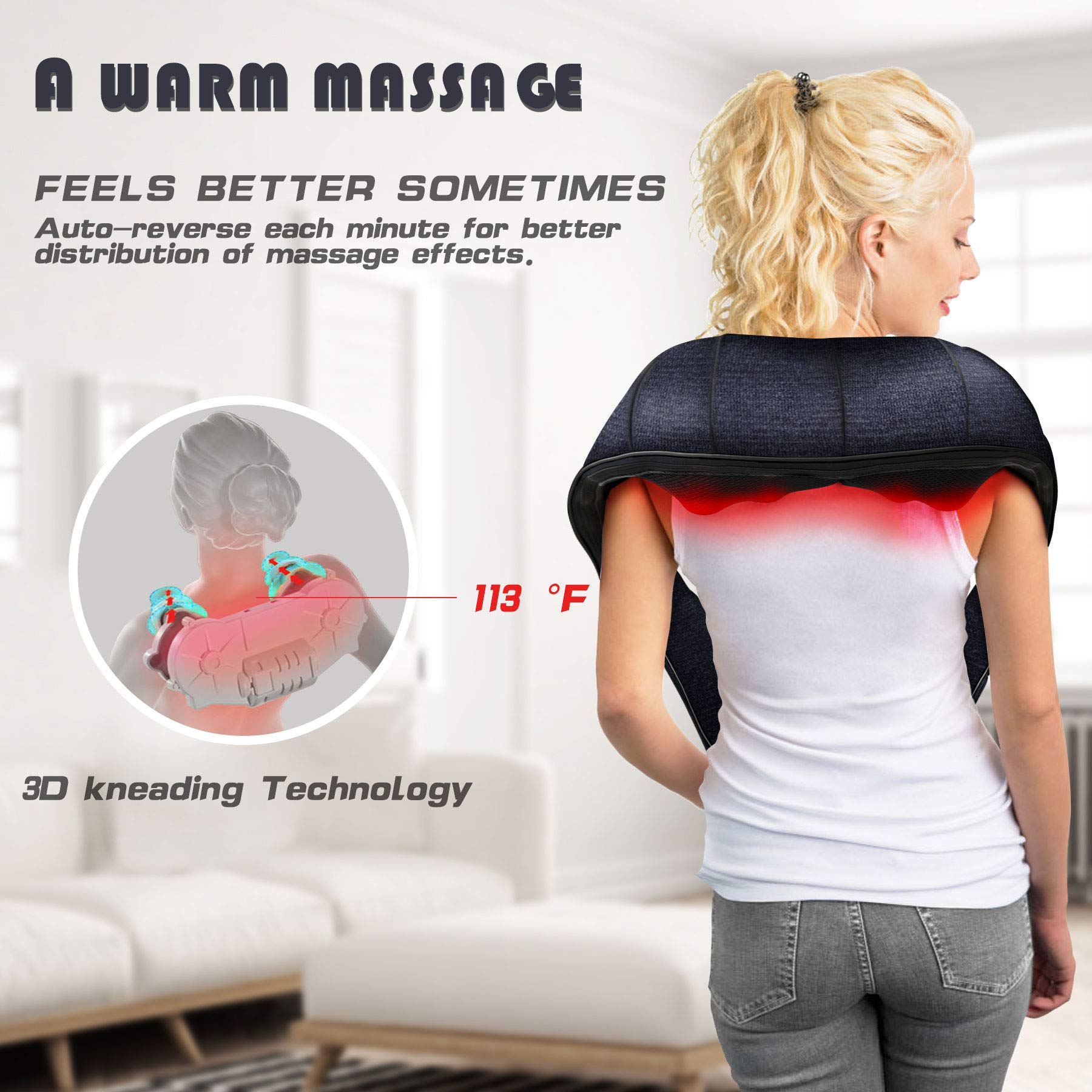 Mo Cuishle massage in use demonstrates ergonomic handles for comfortable control.