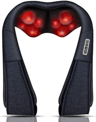 Mo Cuishle Shiatsu neck and back massager with intuitive buttons for customized relief.
