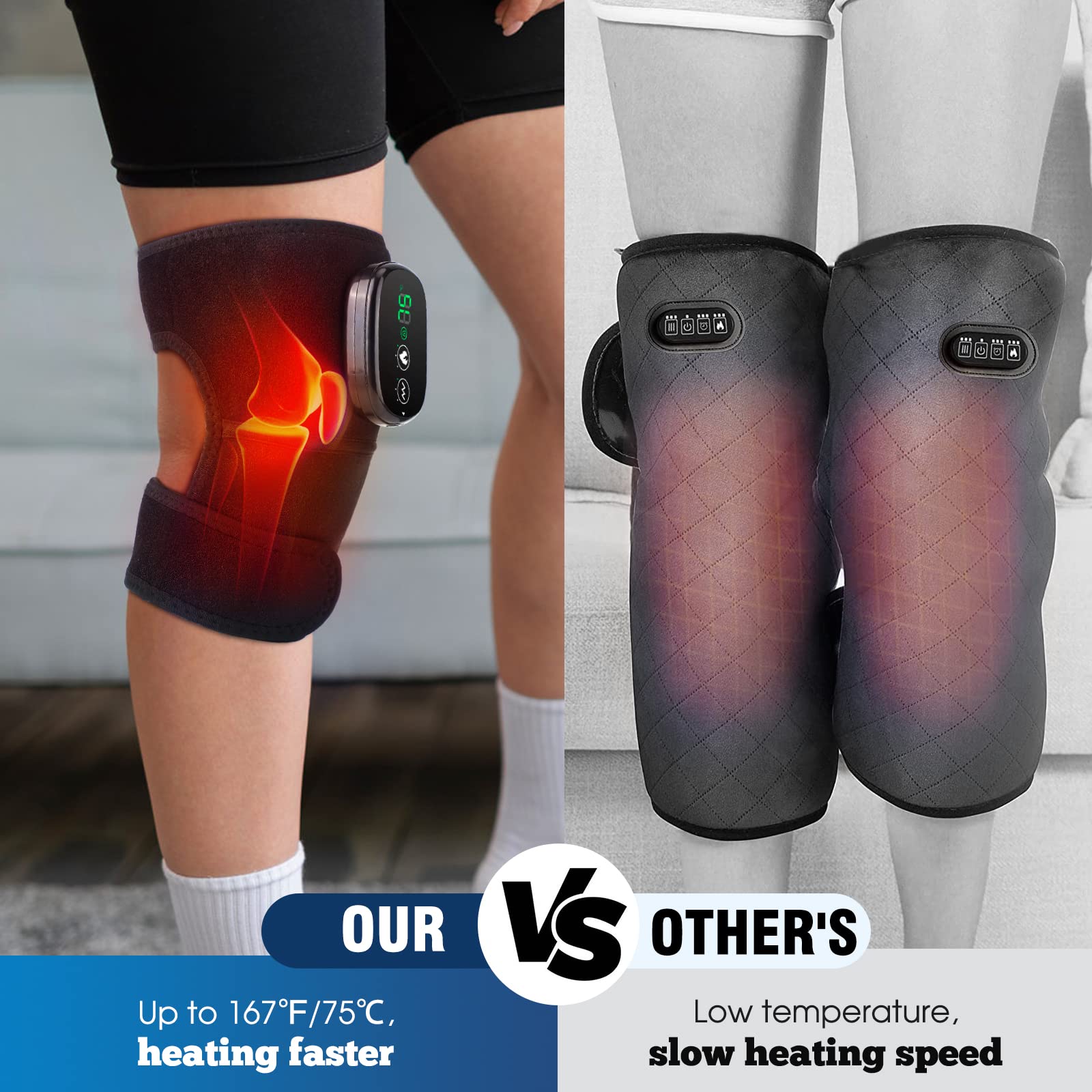 MOAJAZA device provides three vibration modes to boost comfort.