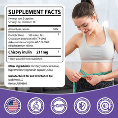 MOBENTU GLP-1 probiotic ingredients panel highlights Akkermansia and Bifidobacteria