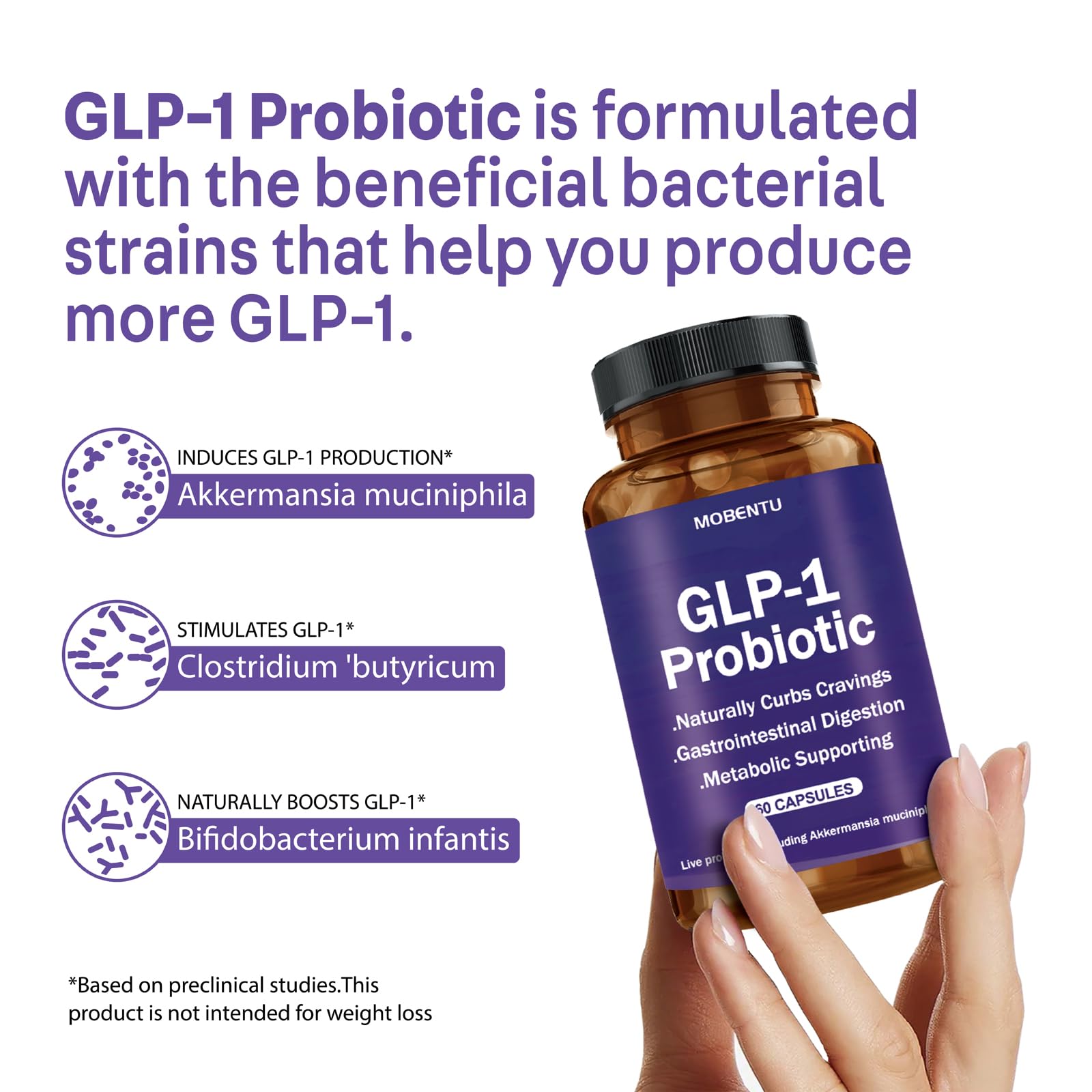 MOBENTU probiotic capsules shown close-up for daily wellness