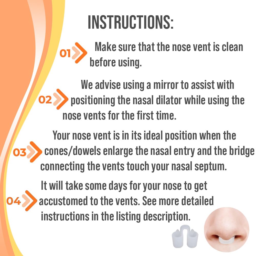 Mobi Lock Nose Vent insertion guide visual emphasizes safe, gradual acclimation.