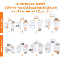Mobi Lock Nose Vents in small to XL sizes for a customizable fit