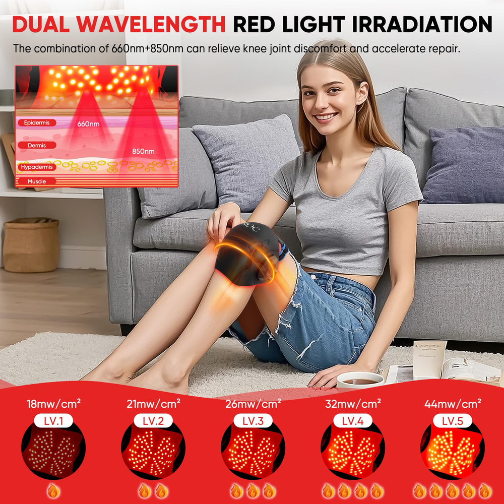 MOCKPOSE vibration knee massager enhances comfort and muscle relaxation.
