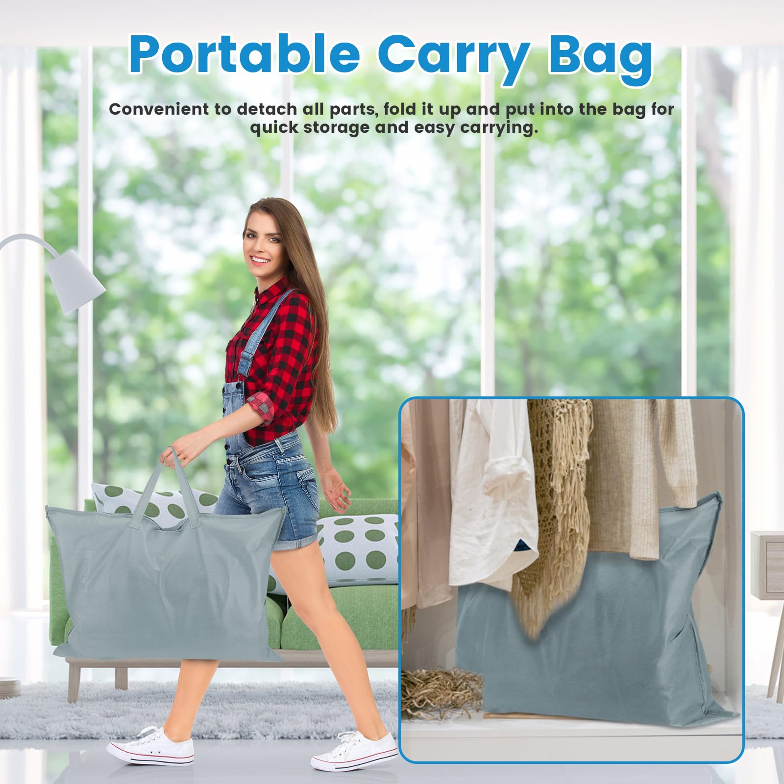 Moclever foldable design with carry bag for easy storage and travel