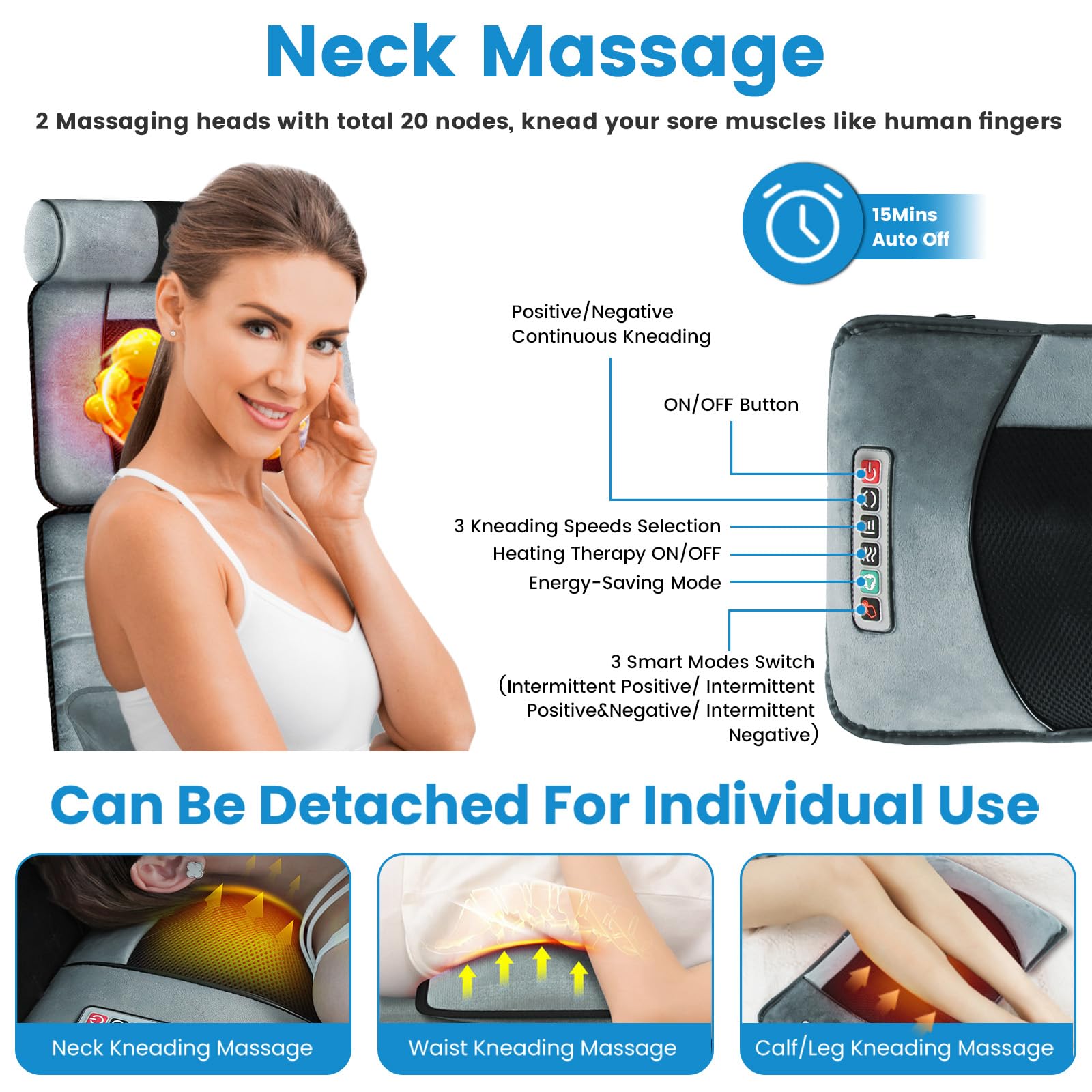 Moclever lumbar heating soothes lower back during breaks