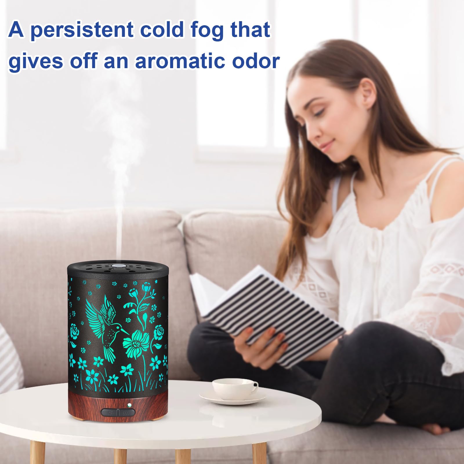 Mocosa cool mist humidifier function enhancing room freshness.