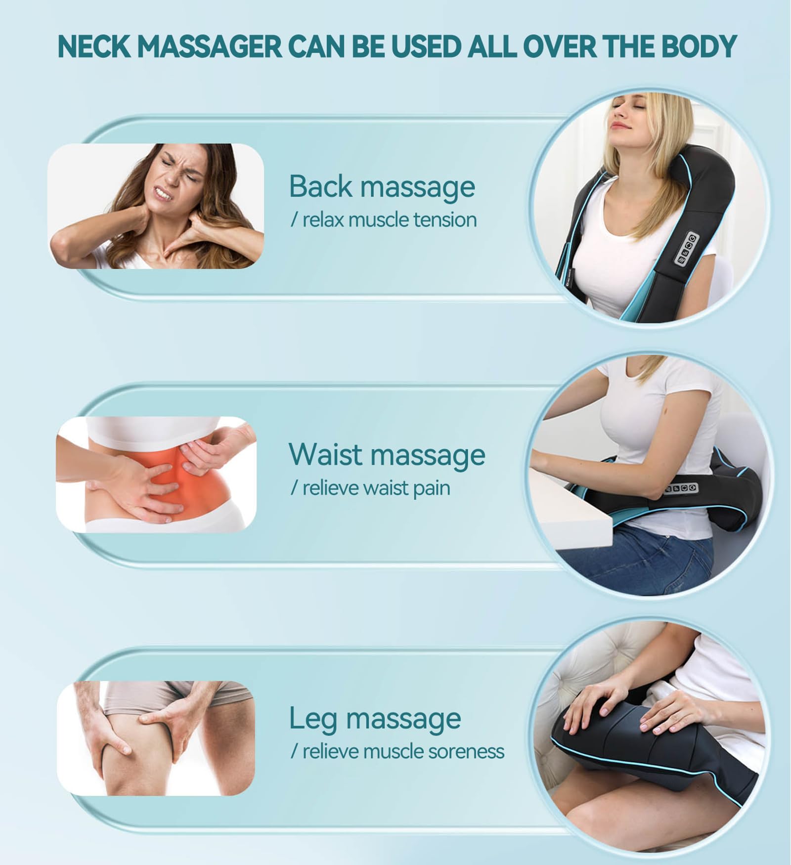 Mo Cuishle car adapter enables massages during commutes.