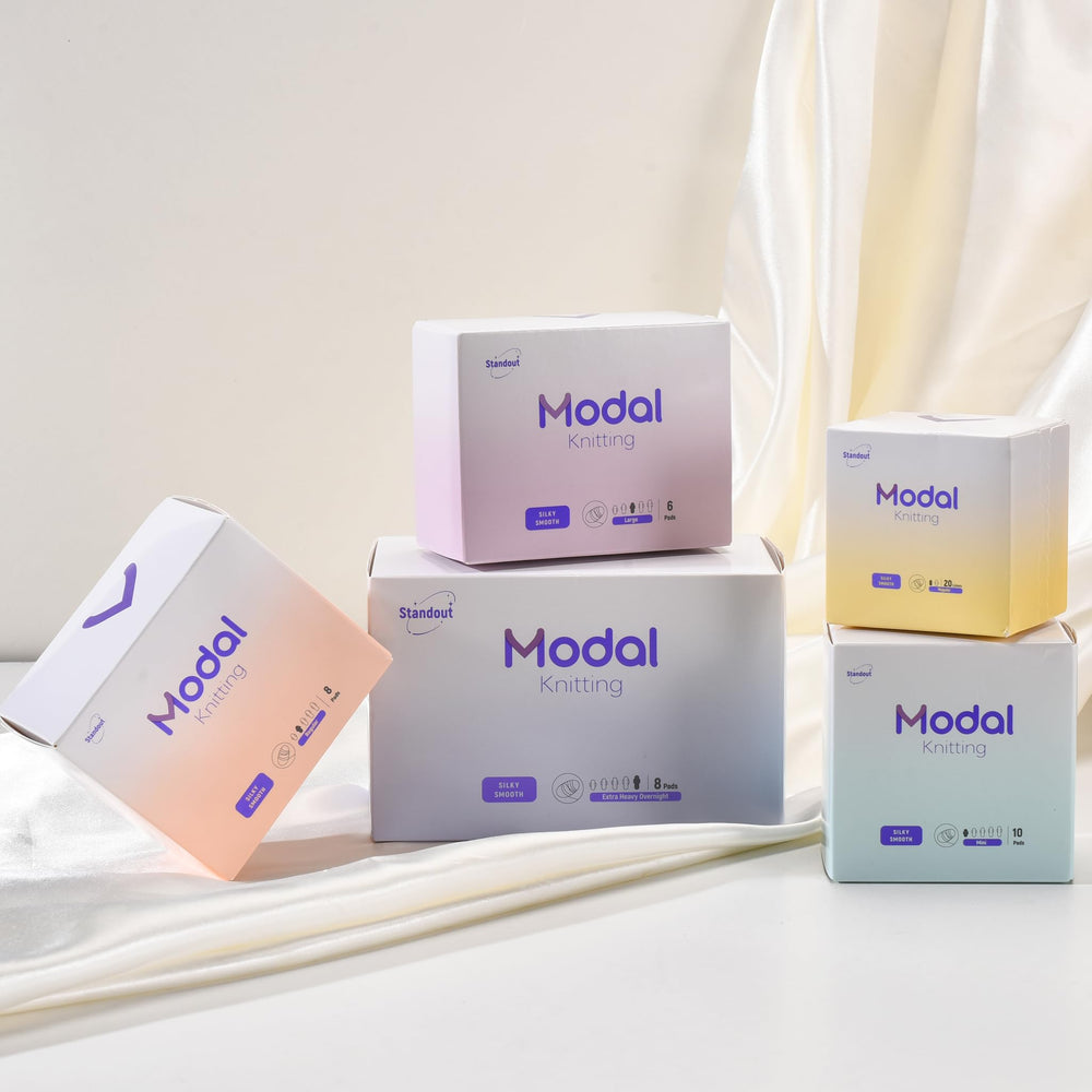 MODAL on-the-go discreet packaging fits easily in a bag.