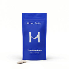 Modern Fertility Prenatal Multivitamin bottle front view for daily pregnancy support