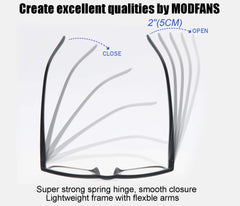 MODFANS patterned frame reading glasses for stylish office or home use