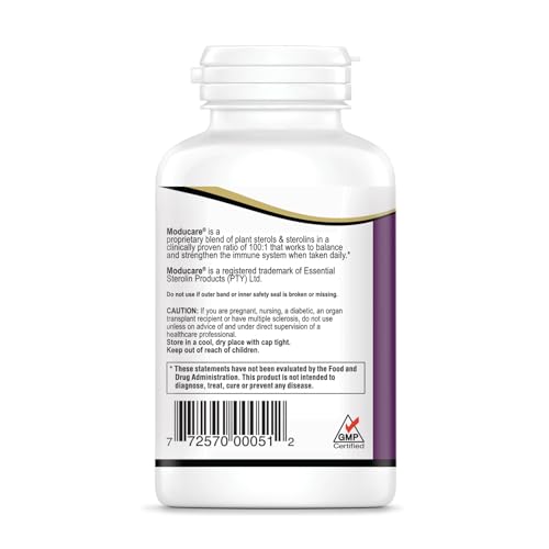 Moducare grape-flavored chewables close-up highlighting convenient daily immune support.