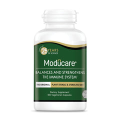 Moducare Daily Immune Support bottle with vegetarian capsules for daily immune balance