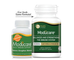 Moducare Organic and Naturally Sourced ingredients seal on packaging