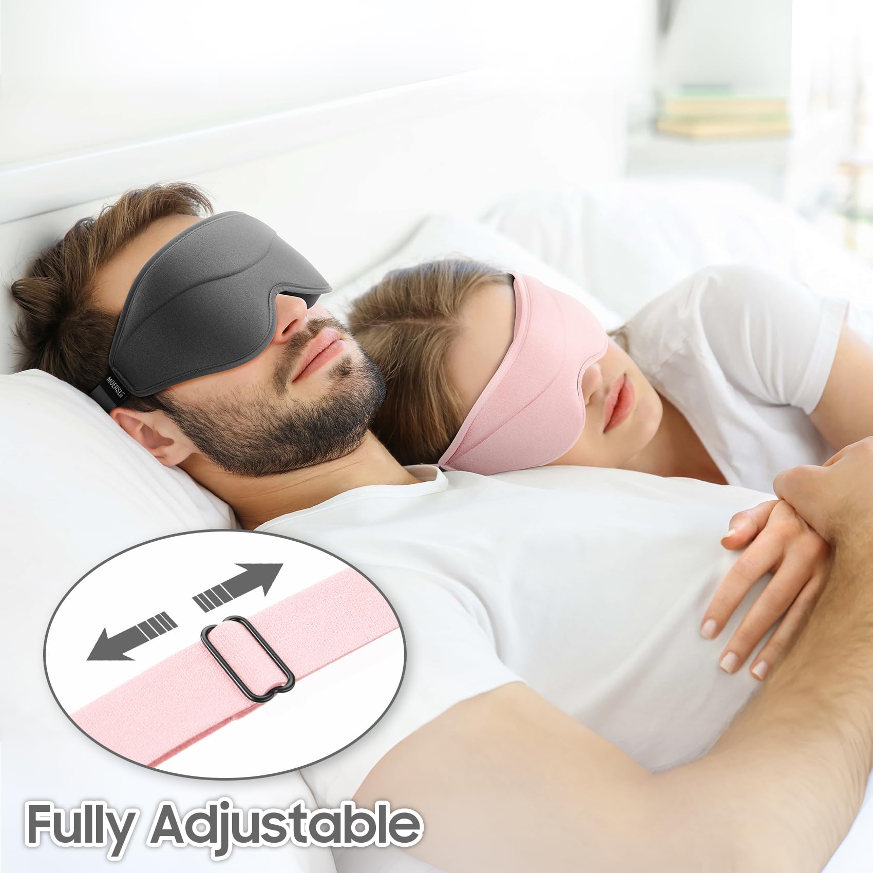 MOEASEii sleep mask suits home, travel, meditation, and quick power naps.