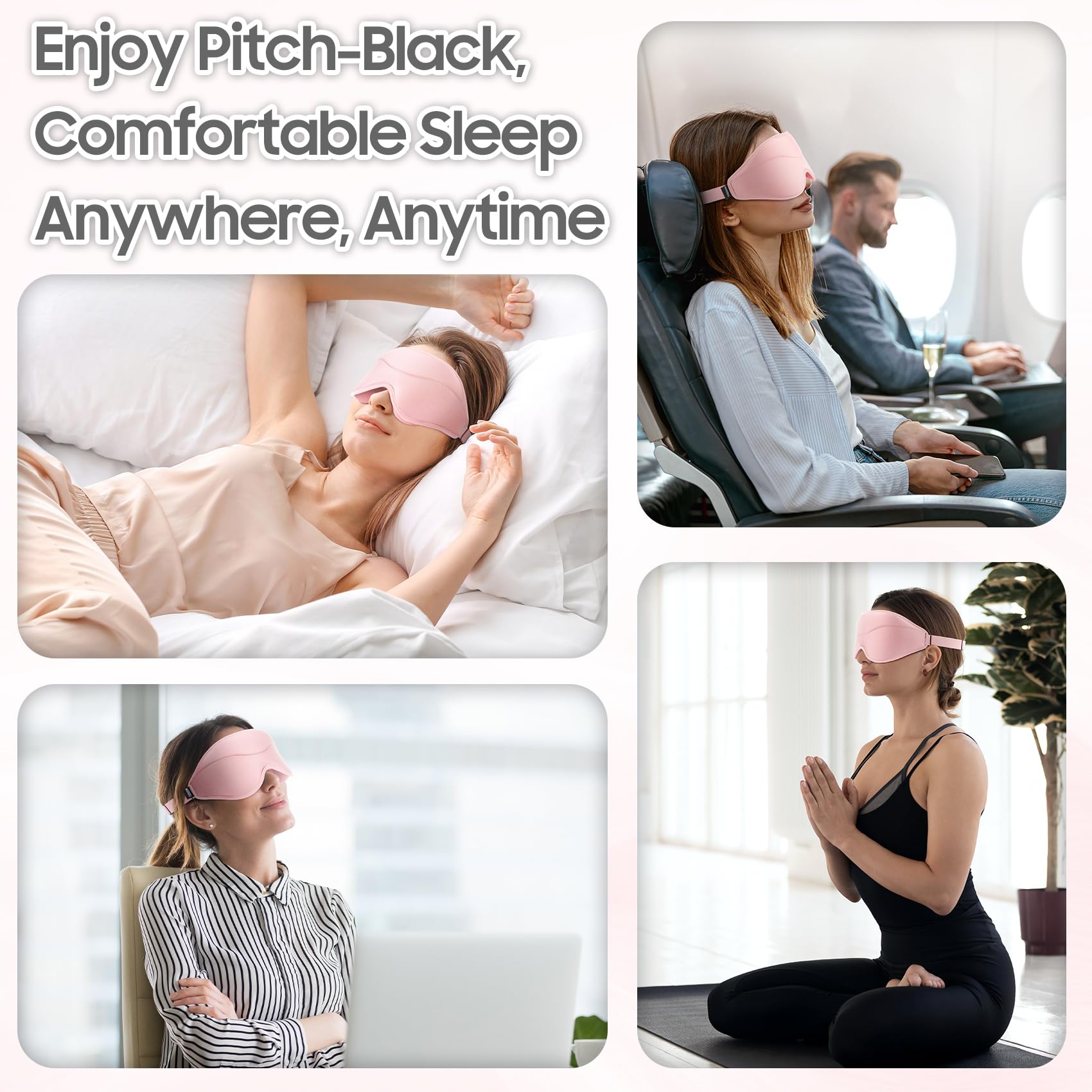 MOEASEii ultra-lightweight mask keeps travel comfortable and discreet.