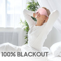 MOEASEii ultra-soft fabric sleep mask feels gentle on skin for comfortable wear.