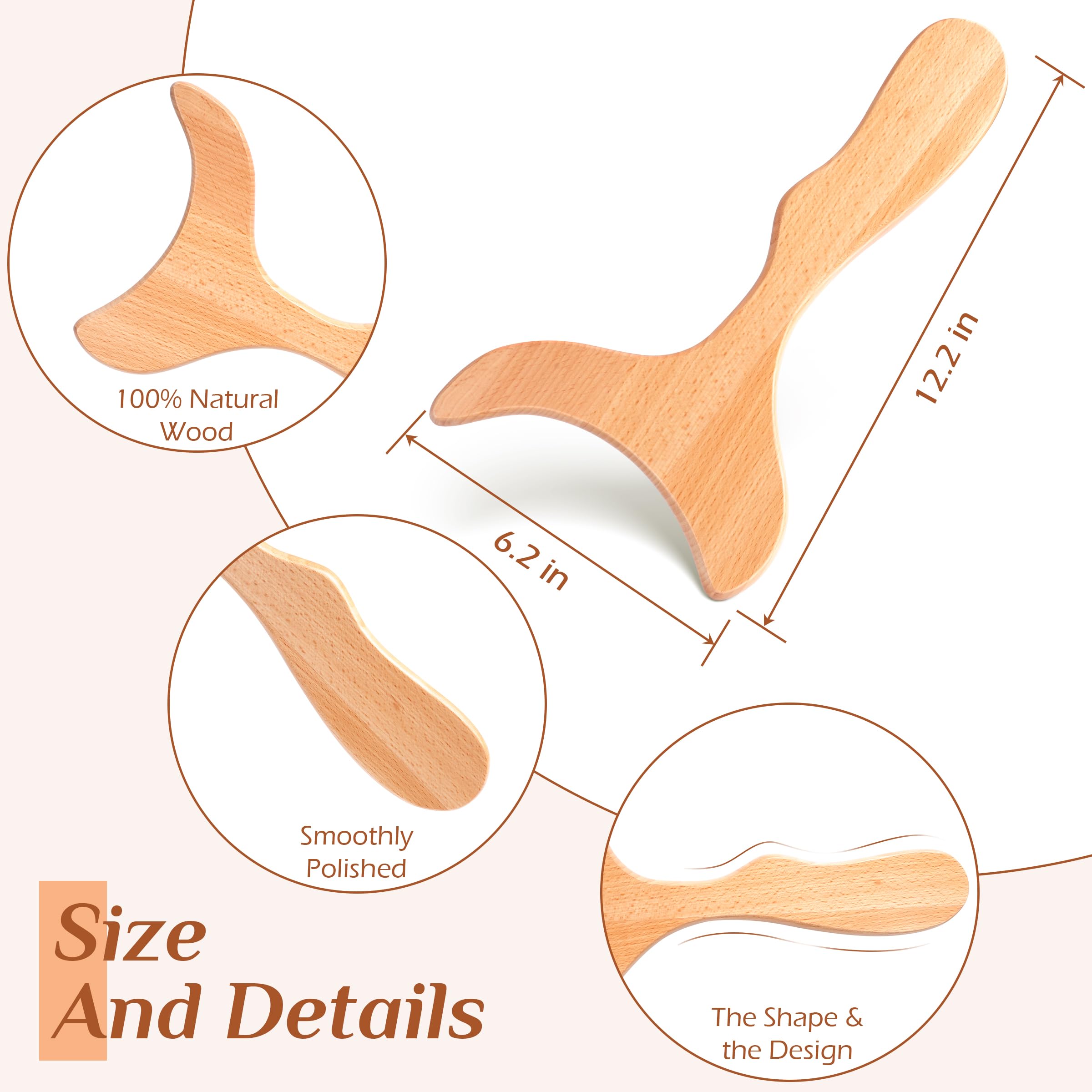 MoHern cellulite reduction tool wood emphasizes skin-friendly touch during routines
