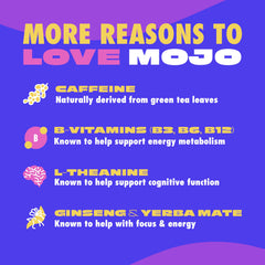 MOJO energy pouch placed in the mouth for fast absorption and flavor.