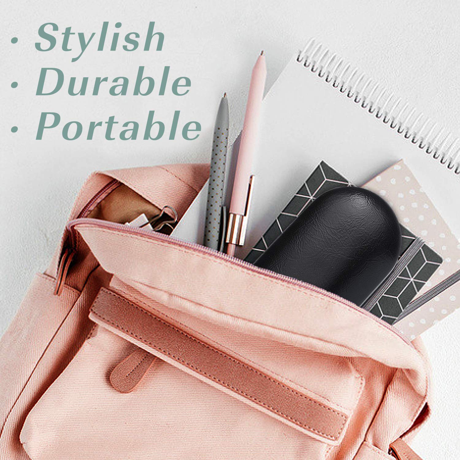 MoKo 2-in-1 design keeps glasses and lenses organized in one case.
