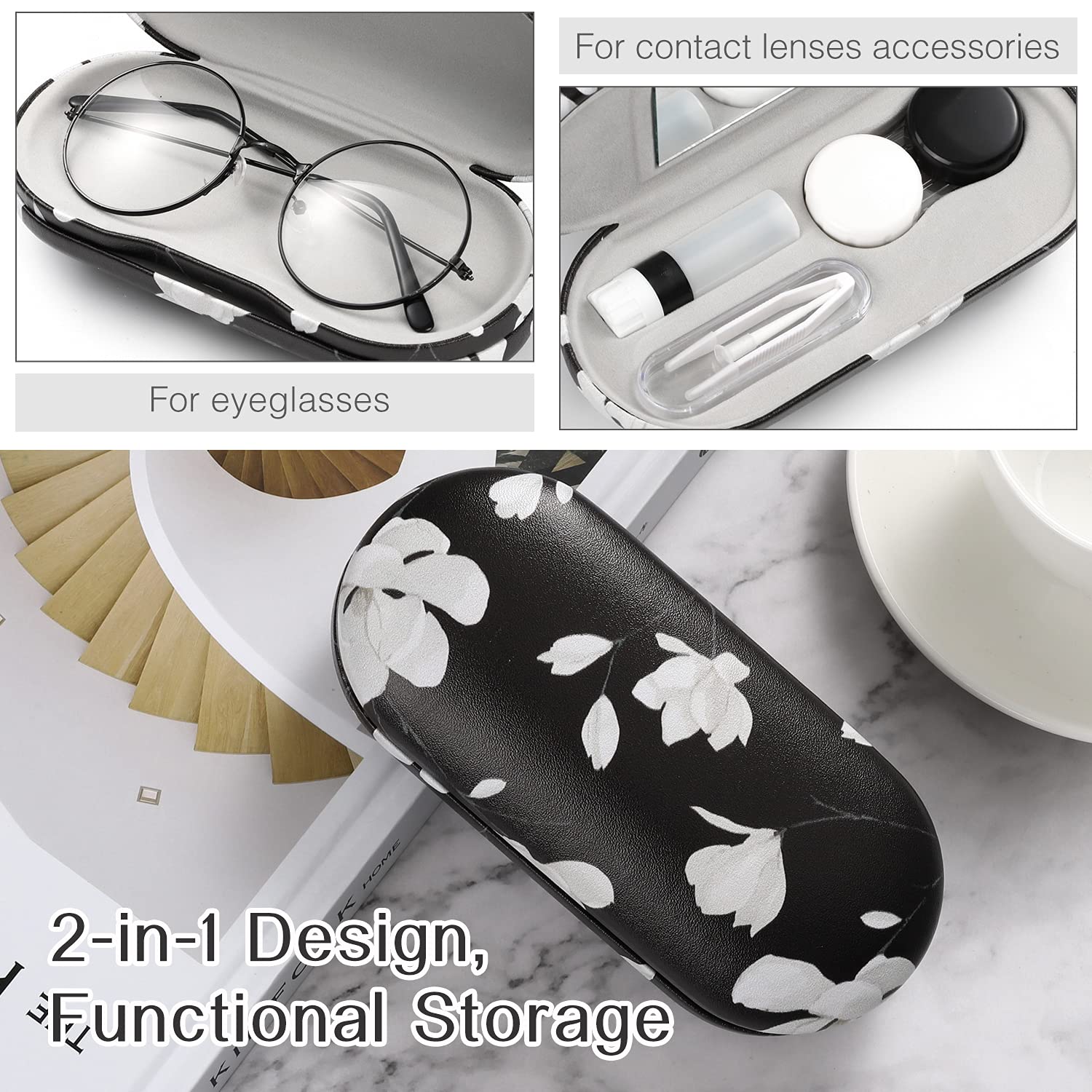 MoKo contact lens case with solution bottle and remover included