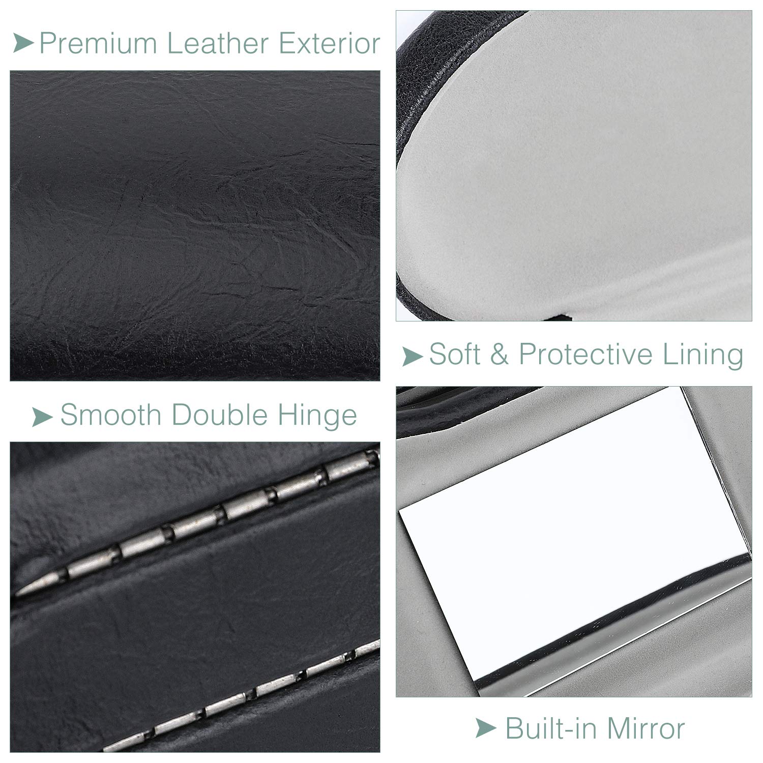 MoKo travel-ready compact eyeglasses case.