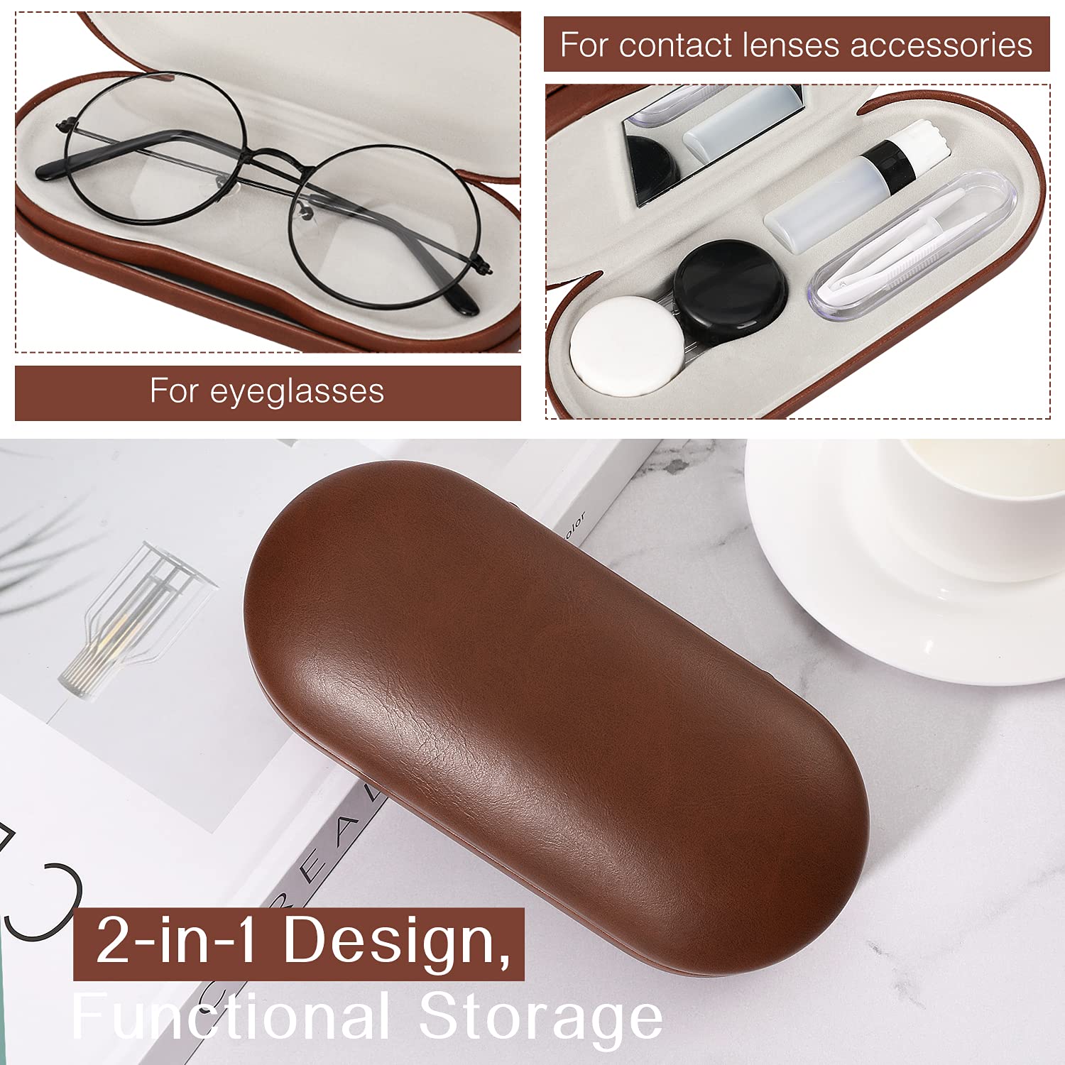 MoKo two-sided case open shows lens accessories for travel convenience.