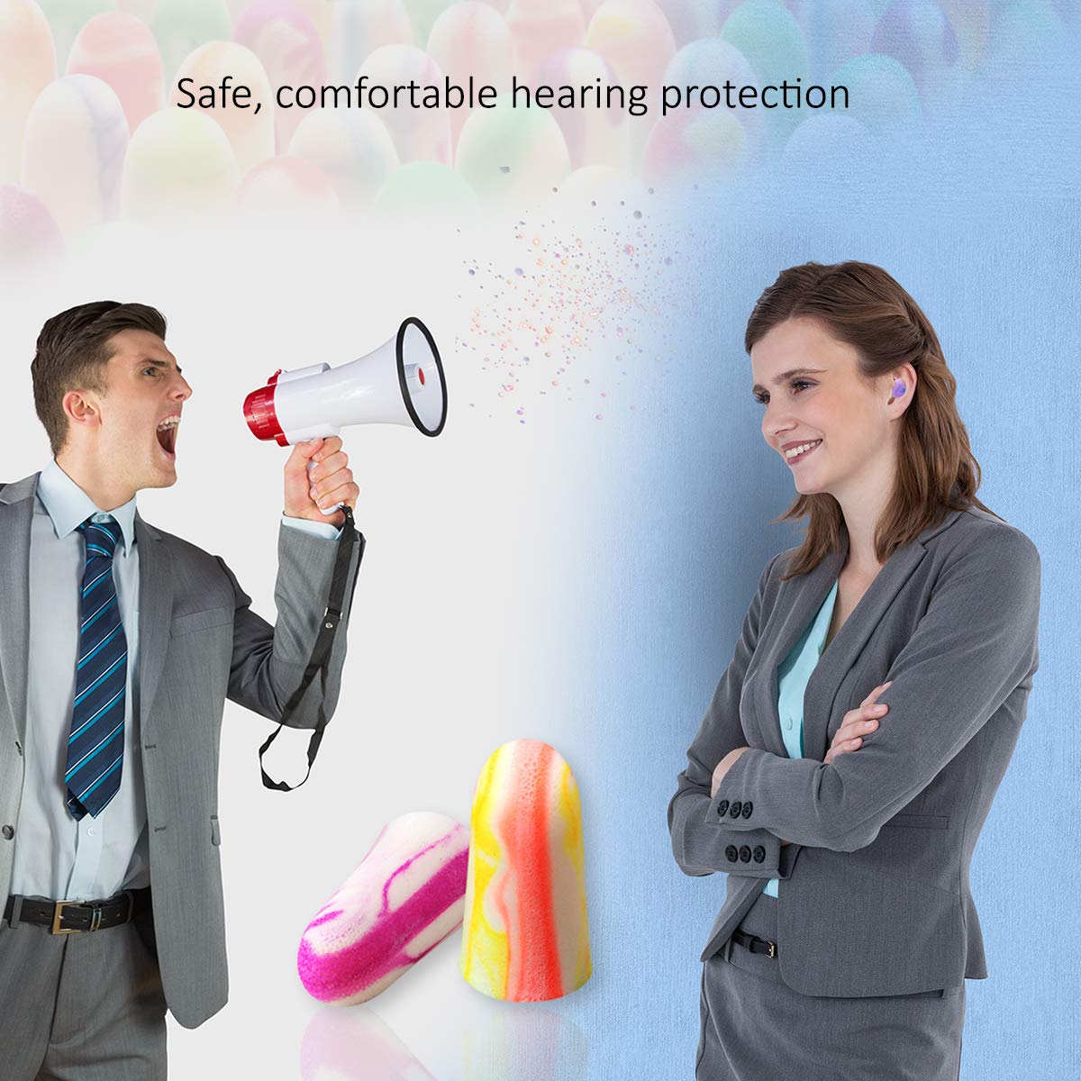 MOLDEX Softies in a snoring scenario showing relief from ambient noise