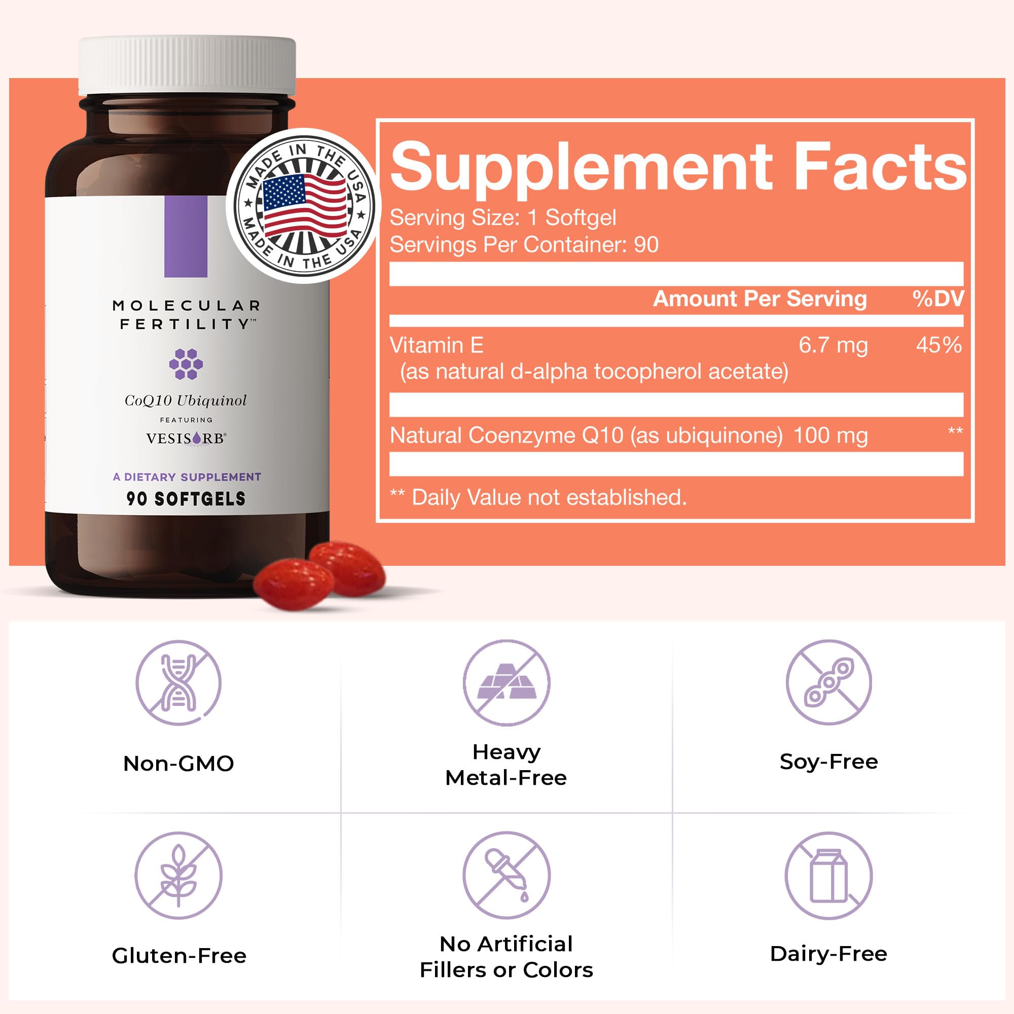 Molecular Fertility allergen-free packaging supports inclusive wellness.
