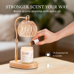 Molensun soy wax candle emits warm vanilla sandalwood notes for cozy evenings
