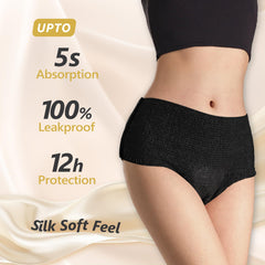 MOLLIS disposable period underwear front view reveals breathable fabric
