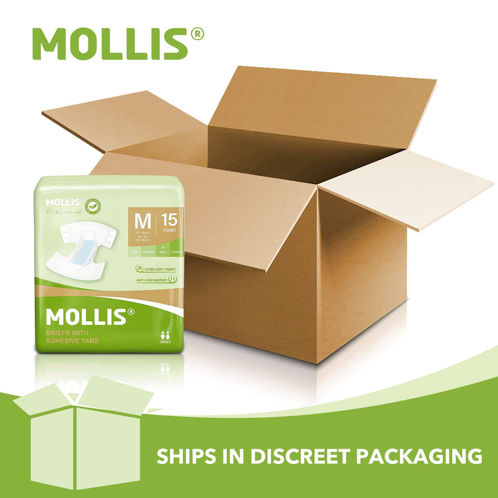 MOLLIS soft non-woven fabric reduces chafing and enhances comfort