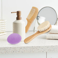 Molylove goat hair bristles softly reduce static on baby hair