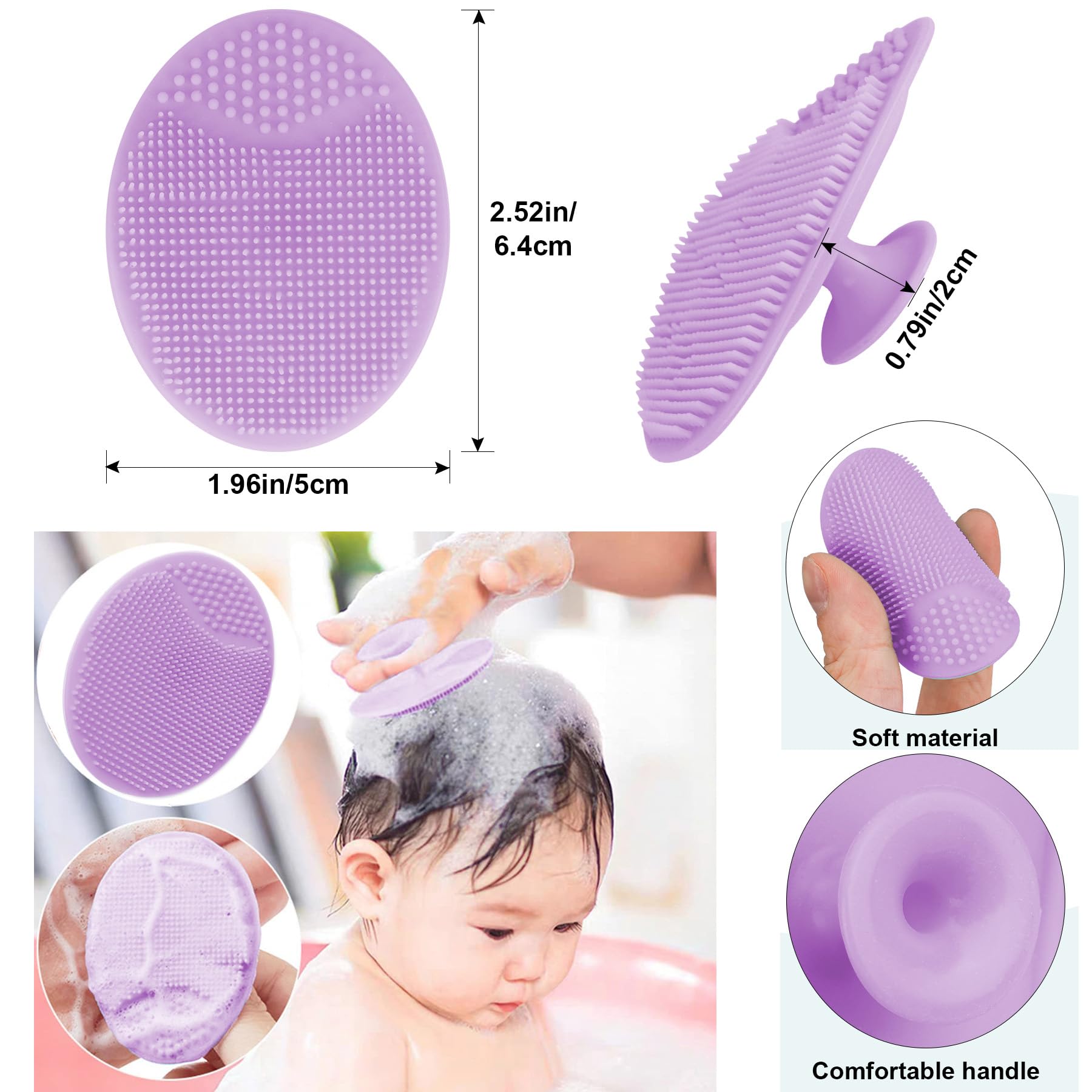 Molylove soft bristles reducing static for tidy baby hair