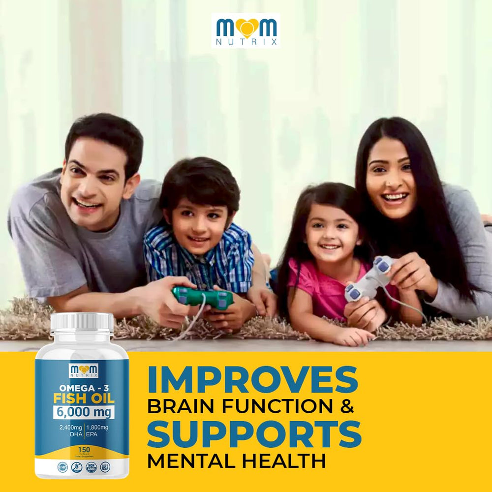 MOM NUTRIX third-party lab tested seal for potency and purity.