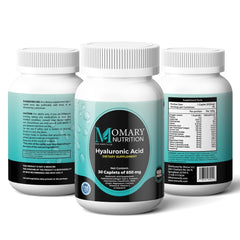 Capsules closeup of MOMARY NUTRITION supplement emphasizing easy absorption