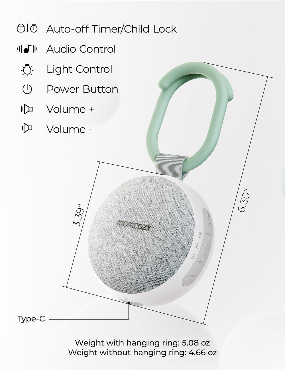 Momcozy easy-clean surface for quick wipe-down after travel