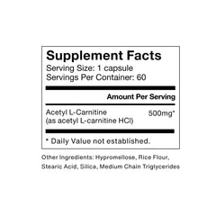 Momentous Acetyl-Carnitine capsules ready for daily energy and focus