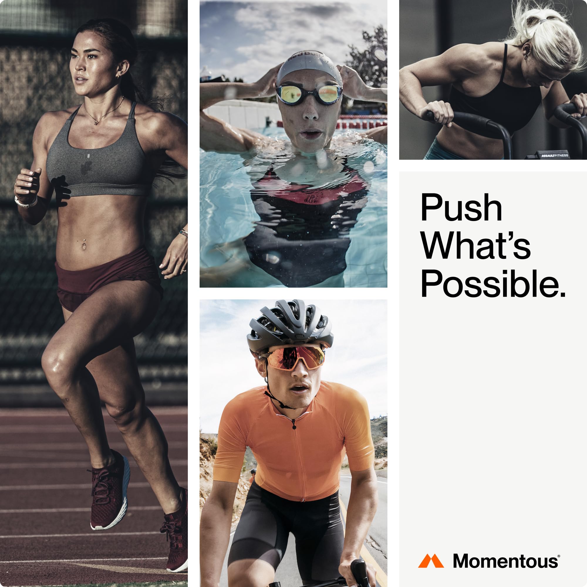 Momentous Alpha GPC bottle in a gym bag ready for daily workouts.