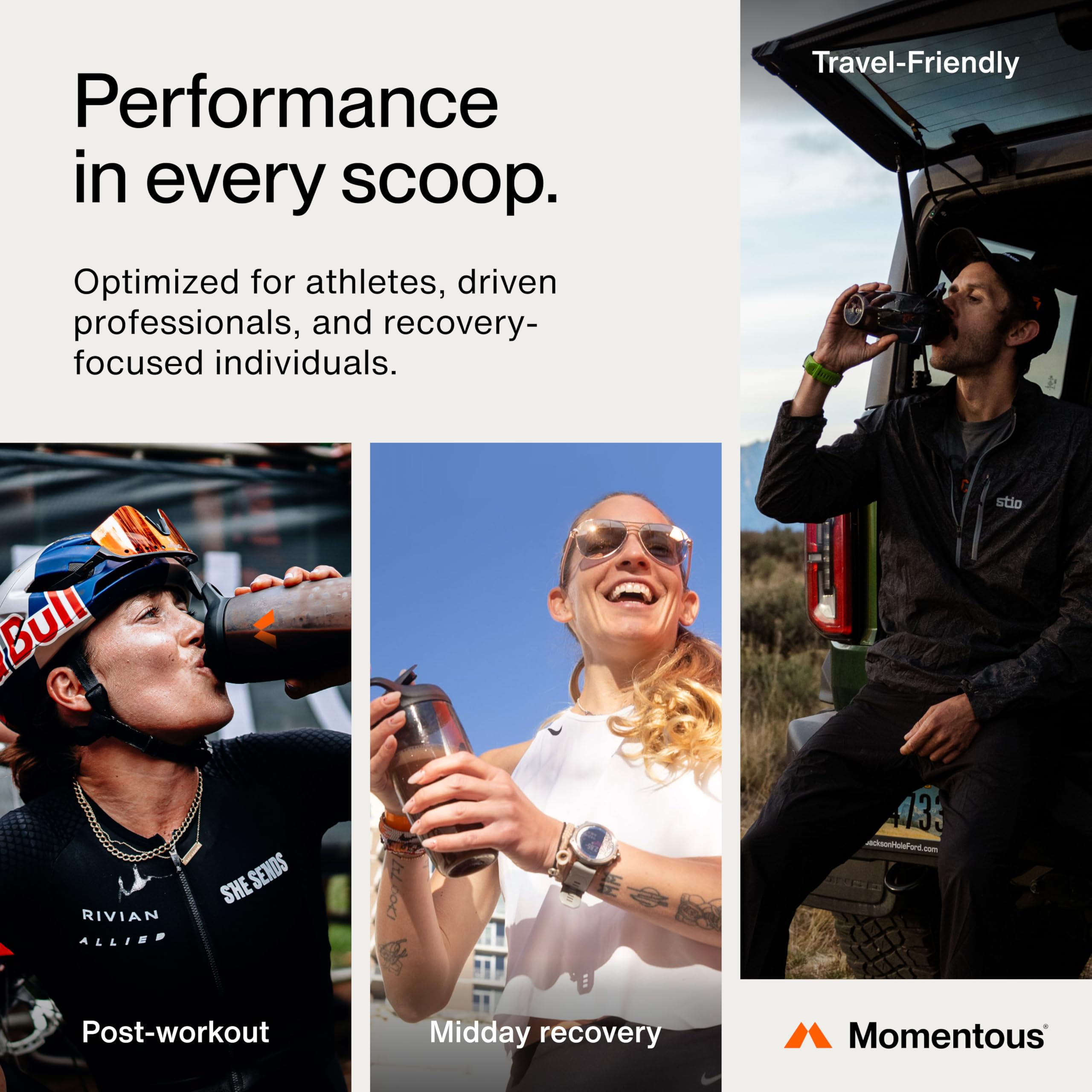 Momentous Essential Whey Gluten-Free Logo emphasizing gluten-free formula