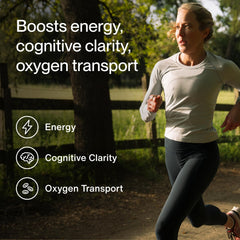Momentous Iron+ capsules ready for daily use to support energy and endurance.