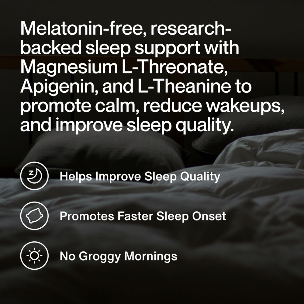Momentous Nightly Sleep Pack bottle back label highlights product details and NSF certification.