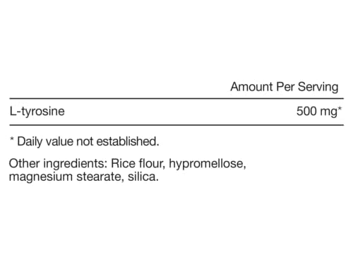 Closeup of Momentous Tyrosine capsules highlighting pure formulation.
