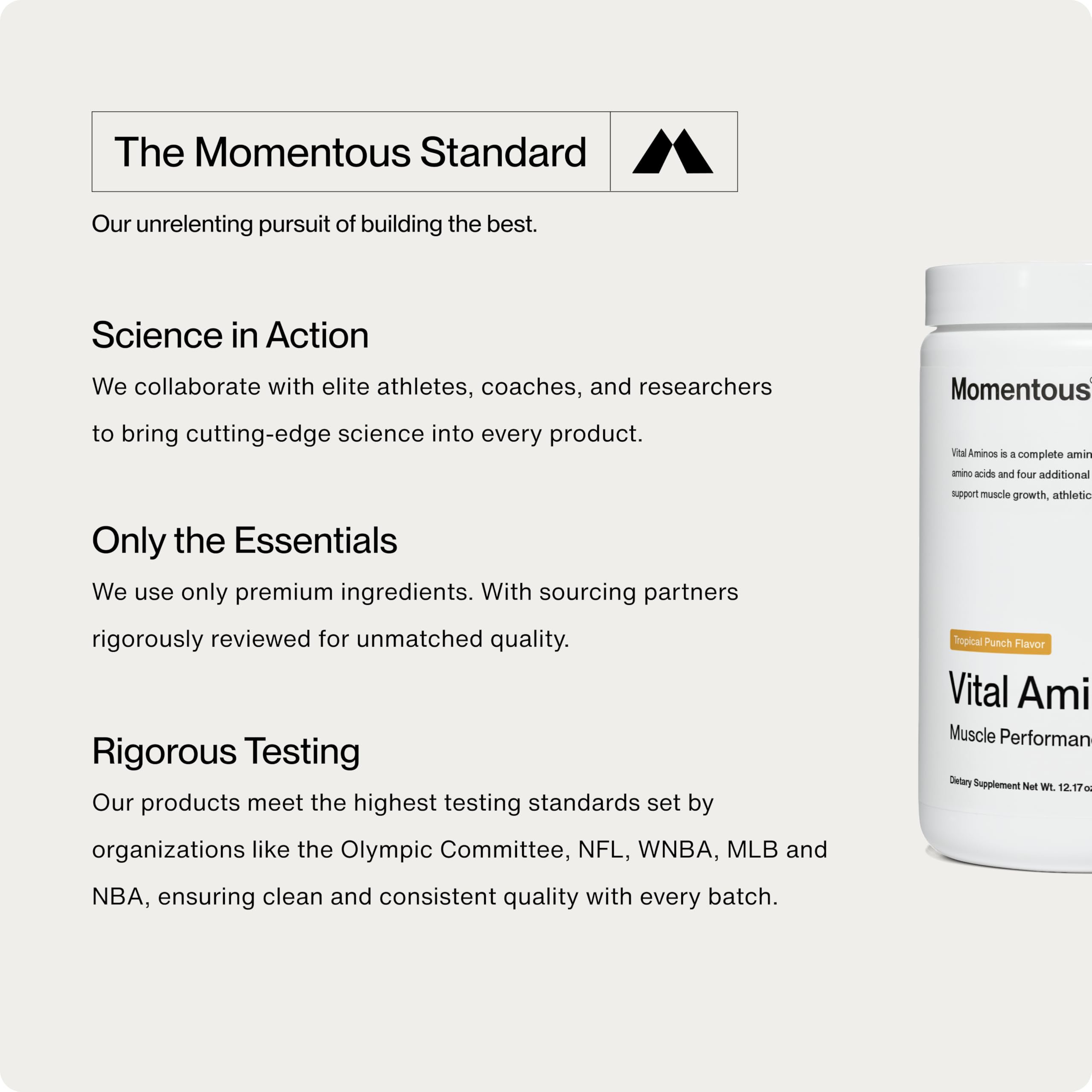 Front packaging highlights GMO-free and gluten-free formula for 30 servings