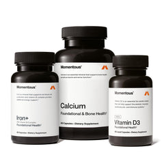 Momentous Women's Three bundle bottle front for active lifestyles